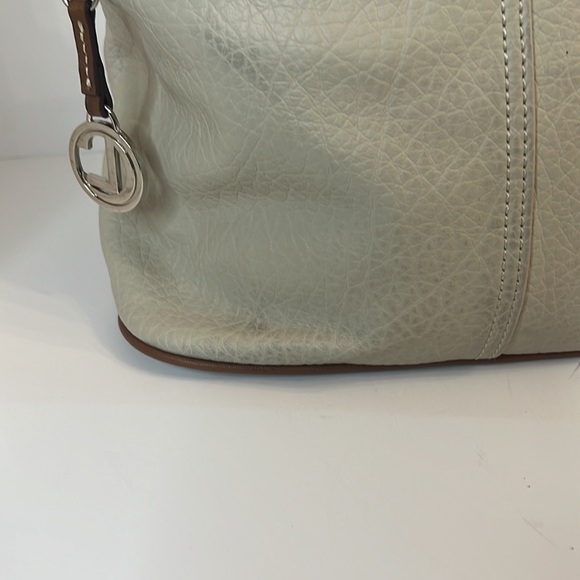 CL BEIGE AND BROWN LEATHER HAND BAG - Picture 5 of 16